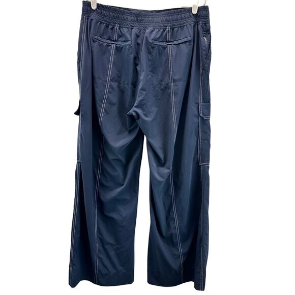 Athleta Chelsea Utility Wide Leg Pant Blue Cargo 14 Athletic - Picture 3 of 15